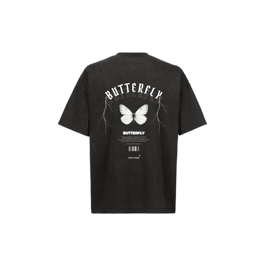 Midnight Butterfly Oversized Tee