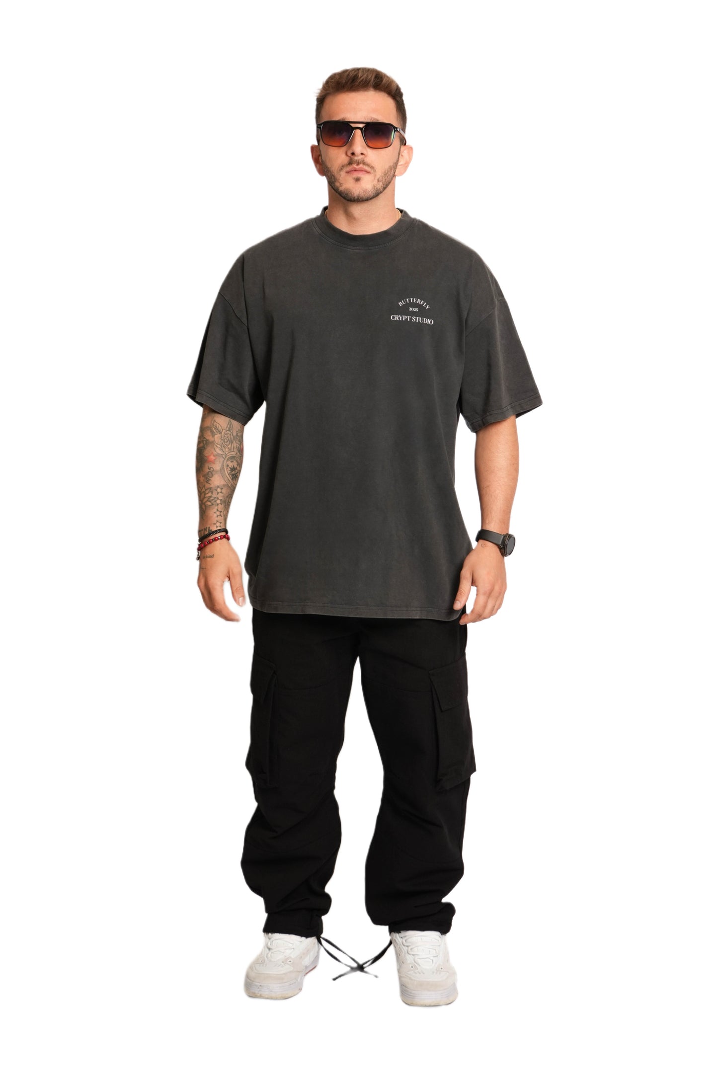 Midnight Butterfly Oversized Tee
