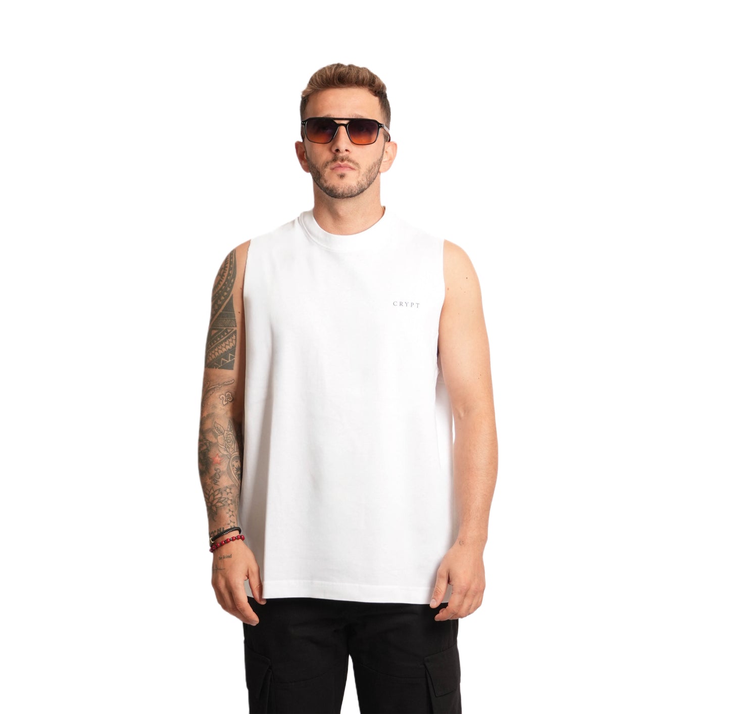 Bright White Oversized Vest.
