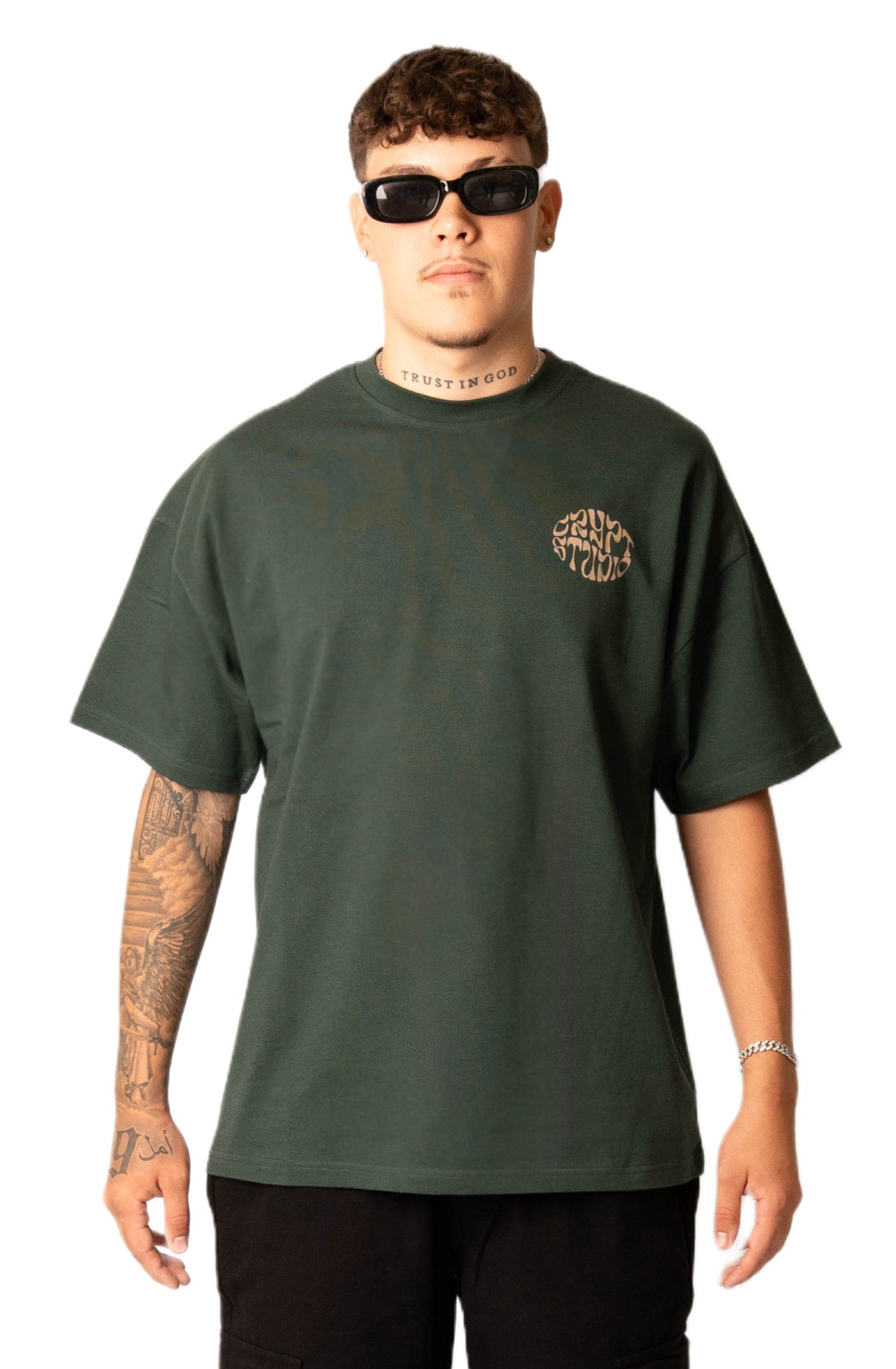 GREEN ORIENT OVERSIZED TEE