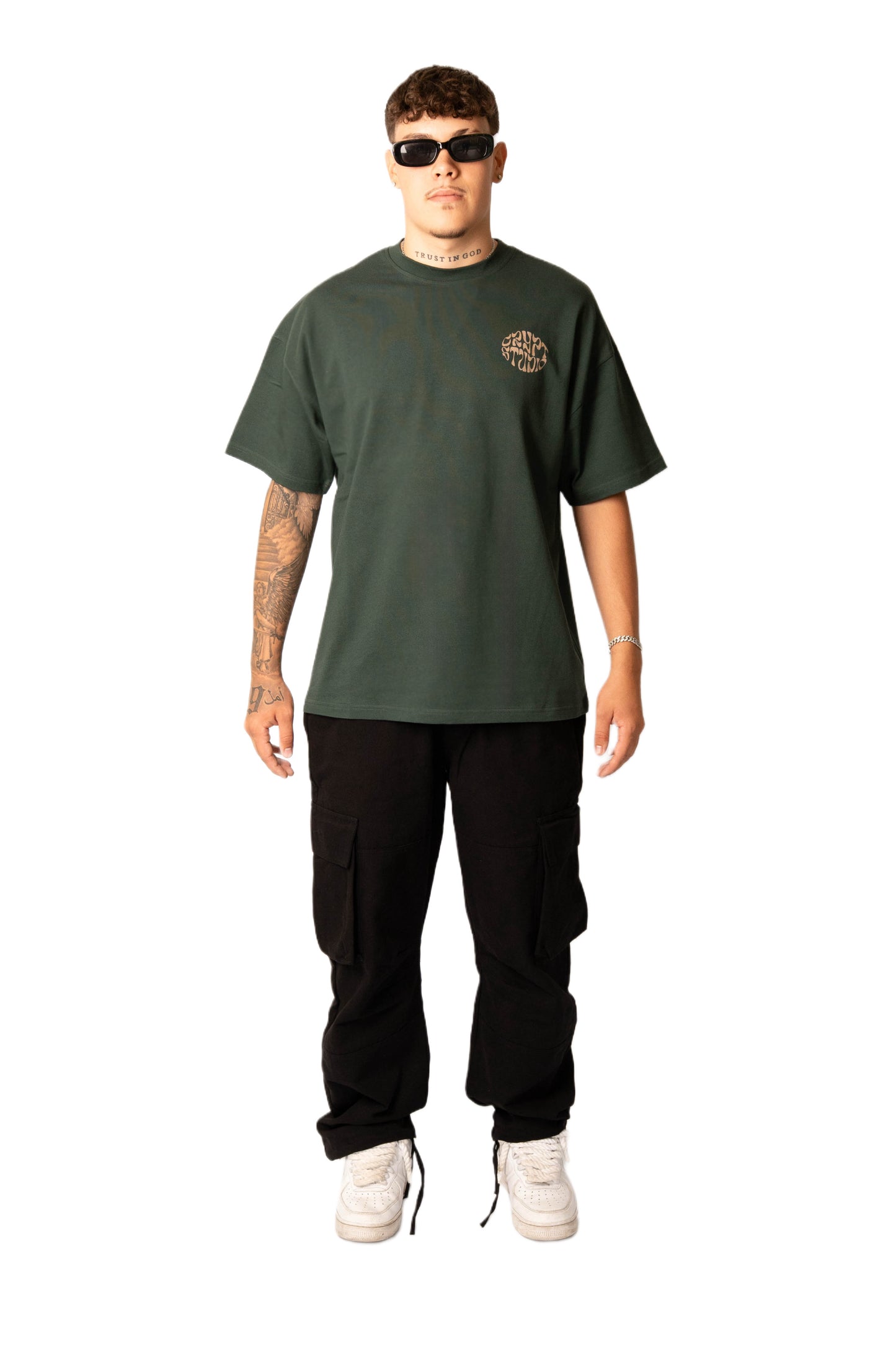 GREEN ORIENT OVERSIZED TEE