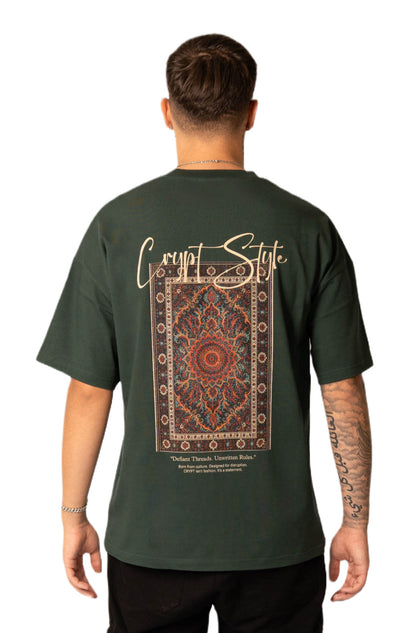 GREEN ORIENT OVERSIZED TEE