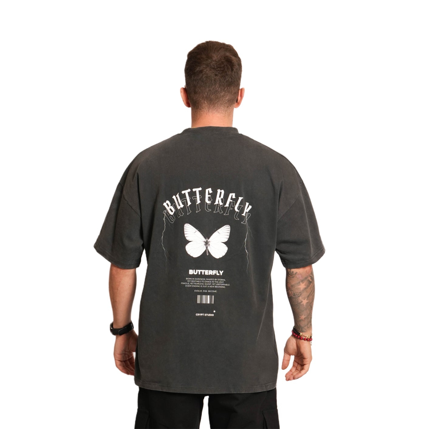 Midnight Butterfly Oversized Tee