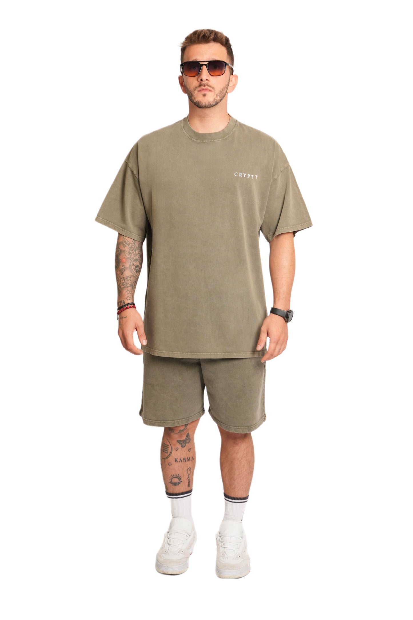 Dusty Olive Sweatshorts