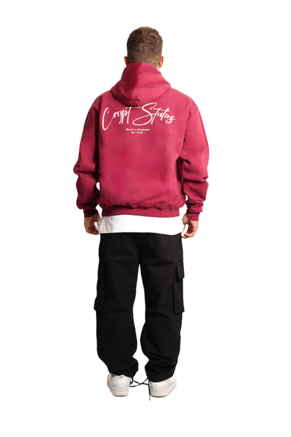 Burgundy  Oversized Hoodie