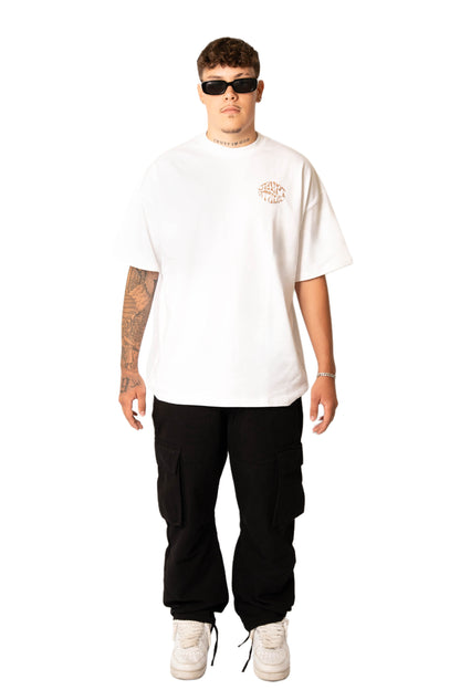 WHITE ORIENT OVERSIZED TEE