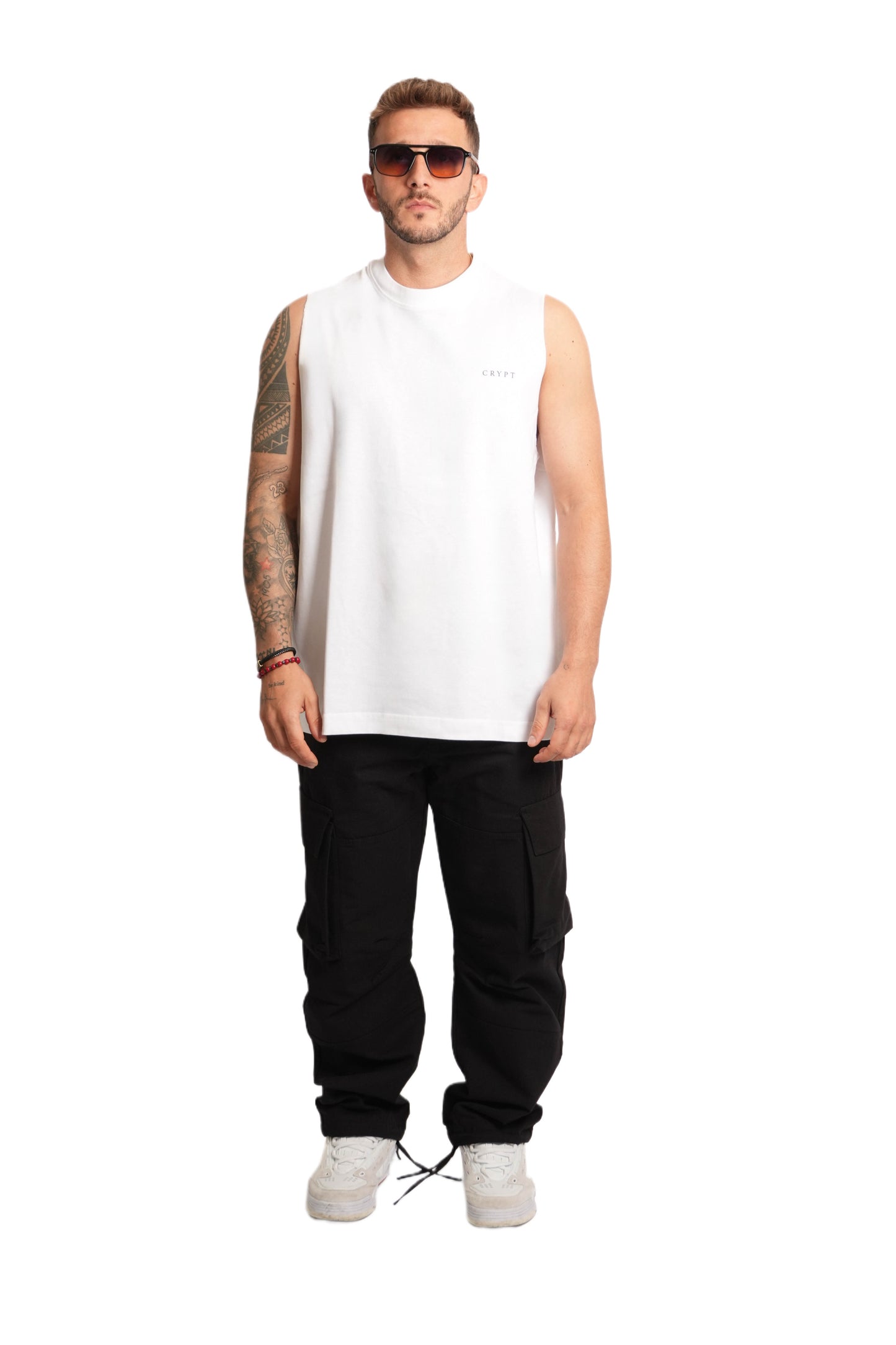 Bright White Oversized Vest.