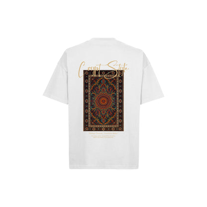 WHITE ORIENT OVERSIZED TEE